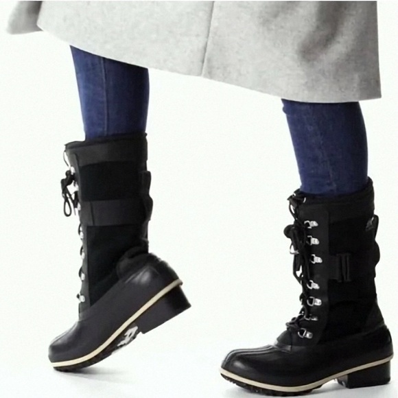 SOREL Slimpack III Tall Winter Boots In Black/Ancient...